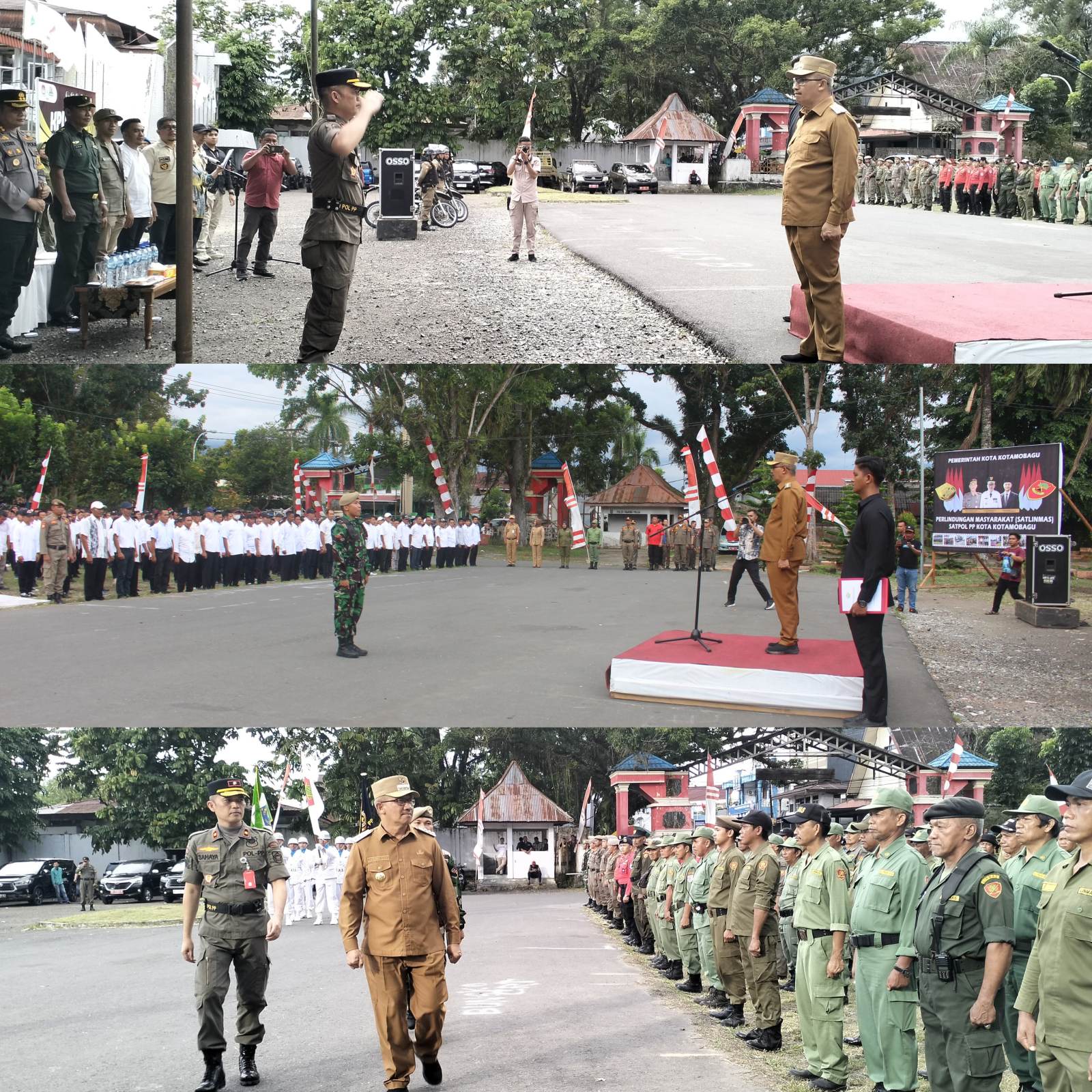 Pengukuhan dan Pengambilan Sumpah Janji Anggota Satlinmas se-Kotamobagu.