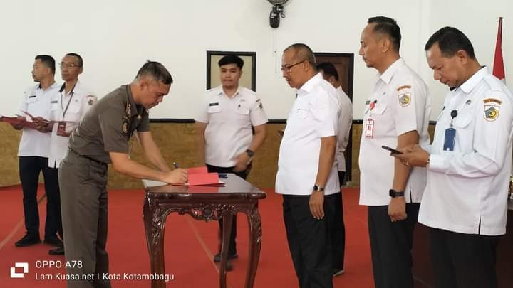 Penandatanganan Pakta Integritas Seluruh Pimpinan OPD di Kota Kotamobagu