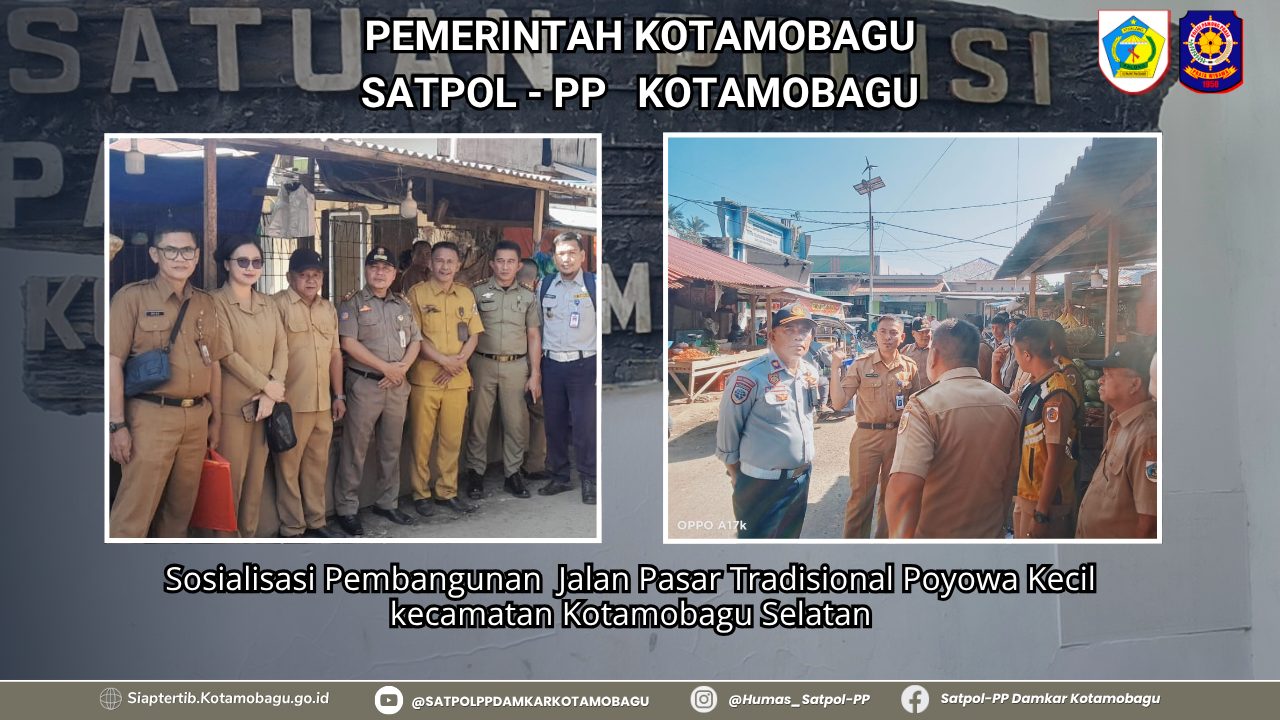 Sosialisasi Pembangunan Jalan Tahap I di Pasar Tradisional Poyowa Kecil Berlangsung Kondusif