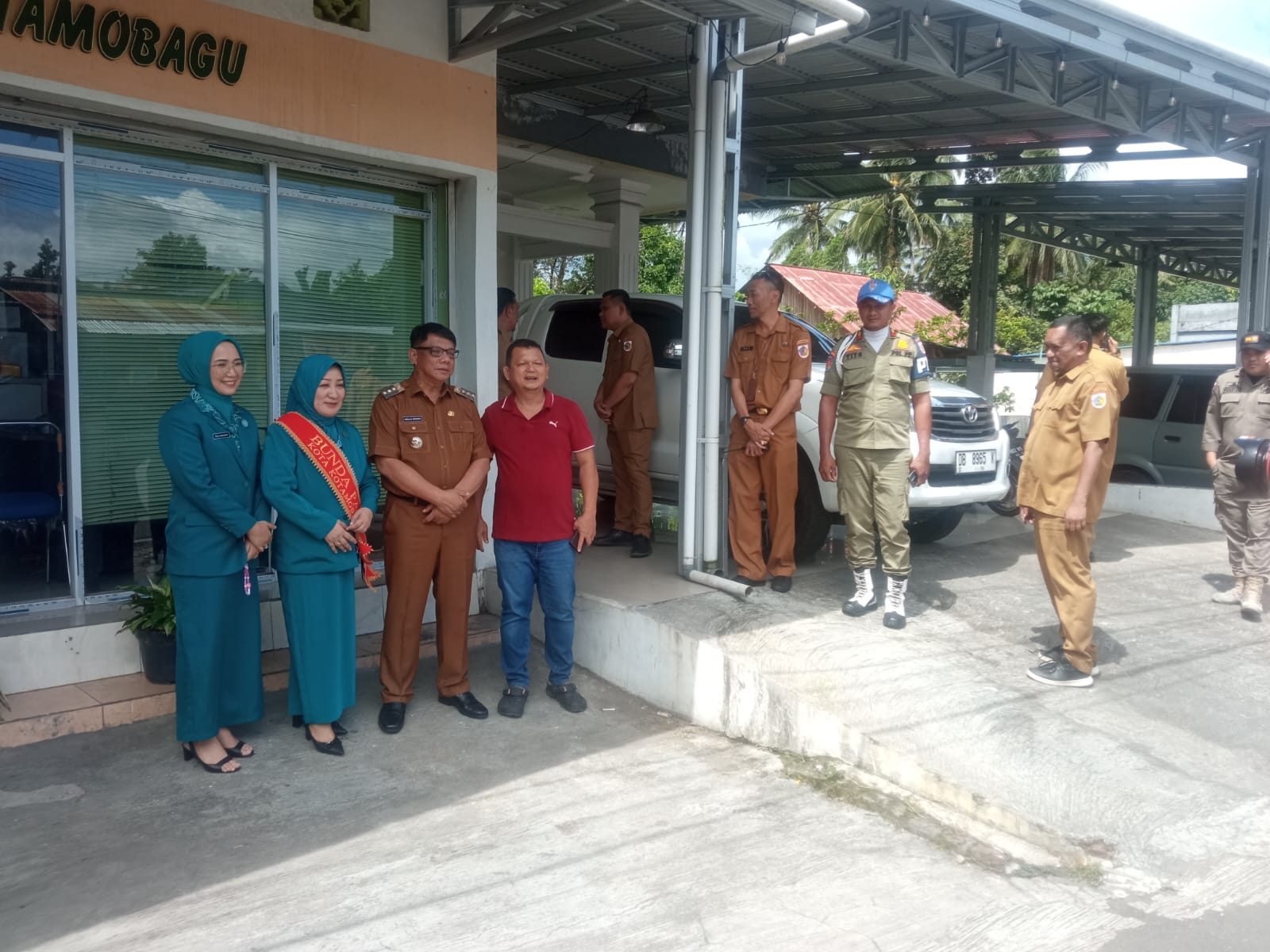 PENGAWALAN ROMBONGAN FORKOPIMDA BERSAMA IBU KETUA TP-PKK PROVINSI DAN TP-PKK KOTAMOBAGU