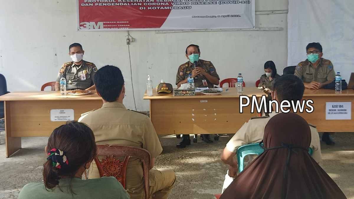 Dinas Satpol PP Kotamobagu Sosialisasi Pergub 60 Tahun 2020