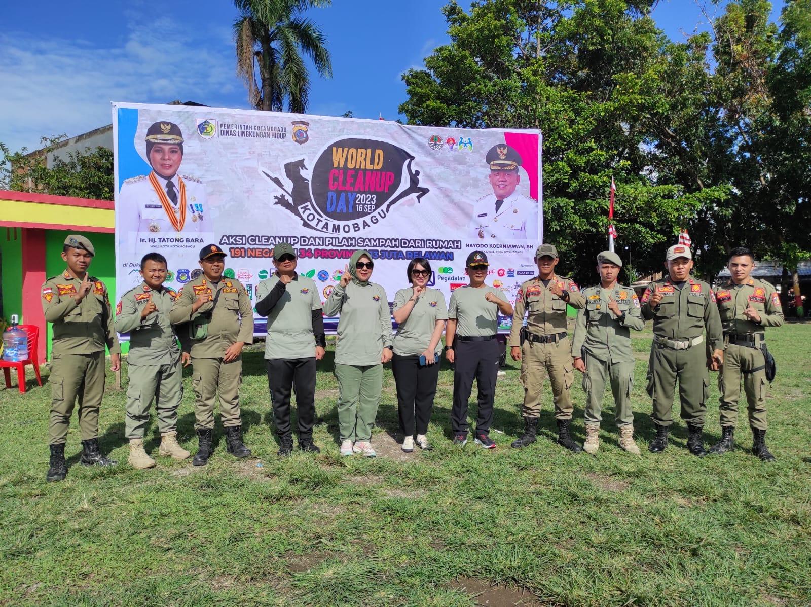 Pengamanan dan Pengawalan pada Kegiatan World Clean-Up Day (WCD) tahun 2023 di Kotamobagu.