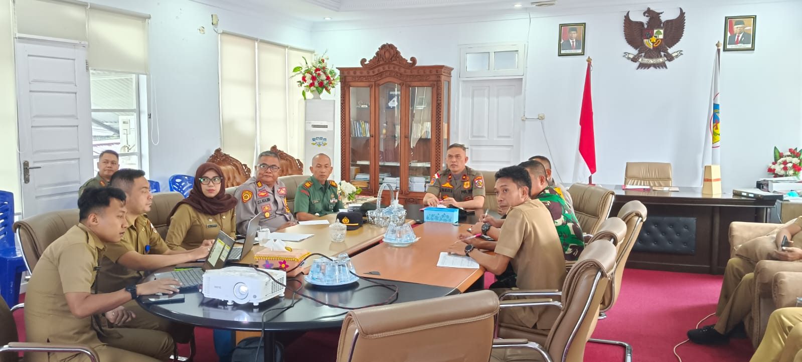 RAPAT PERSIAPAN UPACARA HUT KE-79 REPUBLIK INDONESIA