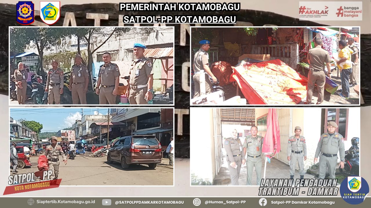 PATWAS DAN PENERTIBAN DI AREA PASAR 23 MARET, PEREMPATAN X COLOMBIA JALAN KARTINI, DAN JALAN BUMBUNGON