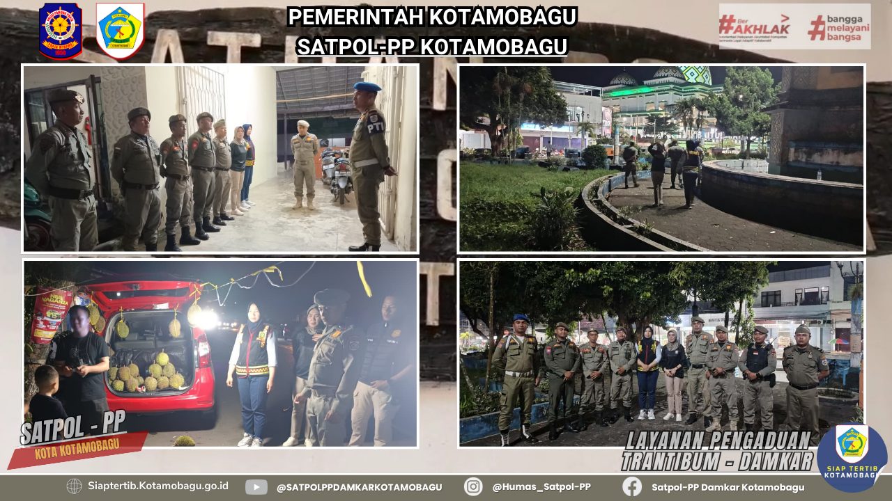 ATROLI DAN LAKSANAKAN PENGAWASAN DI SEJUMLAH WILAYAH KOTA  KOTAMOBAGU 