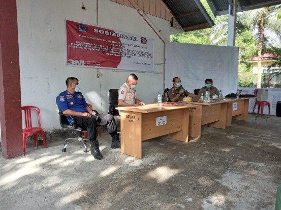 Kasat Pol PP Sulut Melakukan Sosialisasi Peraturan Gubernur Nomor 60 Tahun 2020 di Kota Kotamobagu