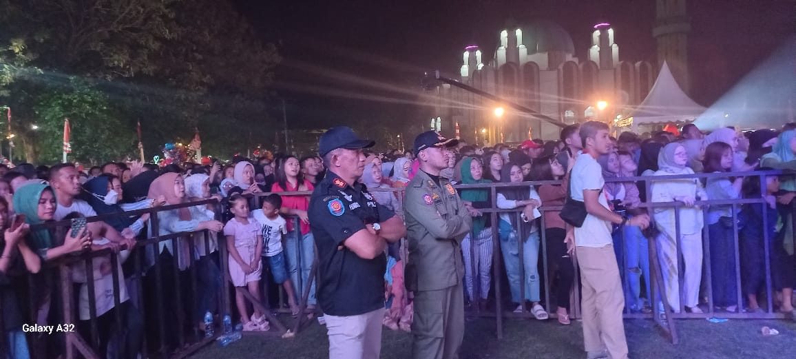 Pengamanan Pesta Rakyat dan Gebyar Kemerdekaan ke-78 RI di Kotamobagu.