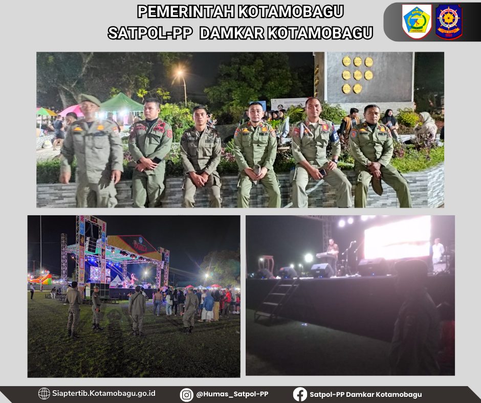 SATPOL PP KOTAMOBAGU LAKUKAN PENGAMANAN FESTIVAL KABELA