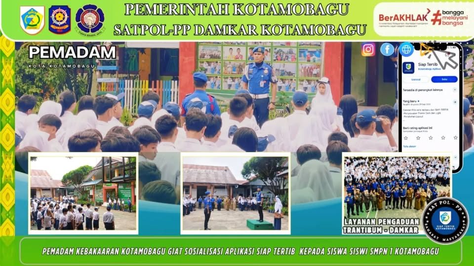 kegiatan sosialisasi pencegahan kebakaran sekaligus memperkenalkan aplikasi SIAP TERTIB