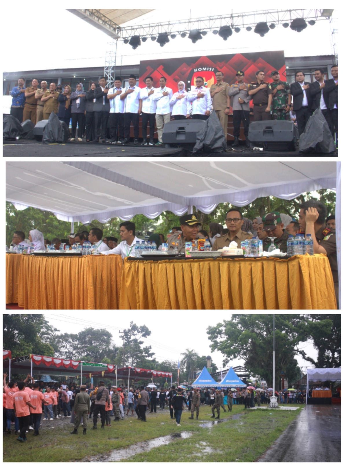 SATPOL-PP KOTAMOBAGU, PENGAMANAN PENCABUTAN NOMOR URUT PASLON WALIKOTA DAN WAKIL WALIKOTA DI KPU KOTAMOBAGU.